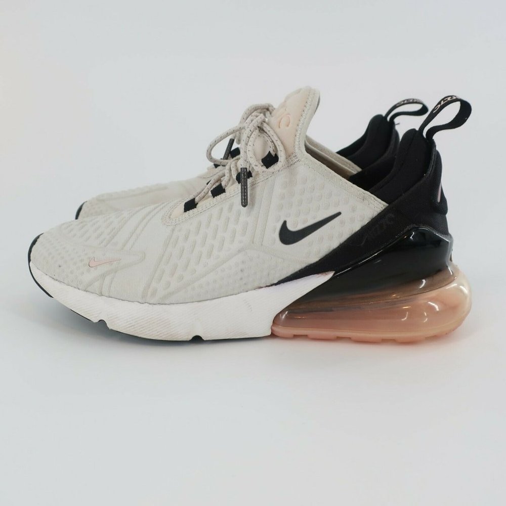 Nike Womens Air Max 270 SE Sneakers Light Bone/ Storm Pink AR0499-002  Size 9